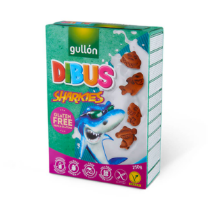 GULLON DIBUS SHARKIES BISCOTTI SQUALI 250G